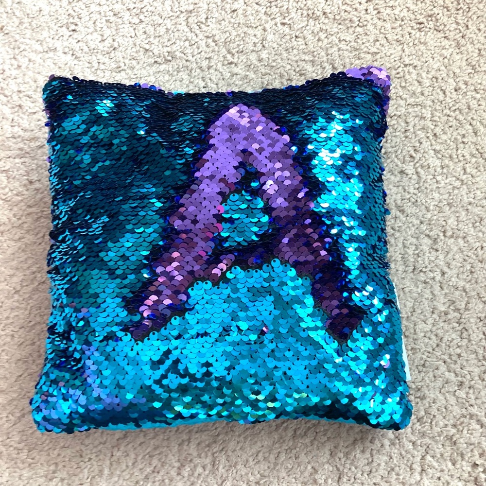 Sequin Two Tone Reversible Sequin Decor Pillow